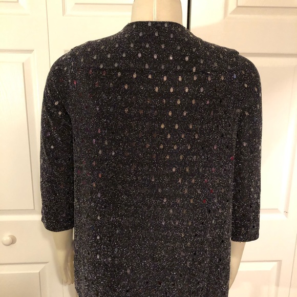 Sequins Open front Cardigan Size 14/16 - Picture 10 of 13